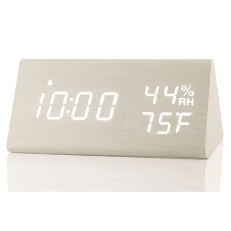 LED Clock Digital – Sound Control Alarm with Night Light & Temperature - Hurbane Home