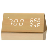 LED Clock Digital – Sound Control Alarm with Night Light & Temperature - Hurbane Home