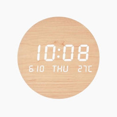 LED Digital Wall Clock with Time - Temperature - Date Display for Home or Office Use - Hurbane Home