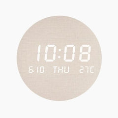LED Digital Wall Clock with Time - Temperature - Date Display for Home or Office Use - Hurbane Home