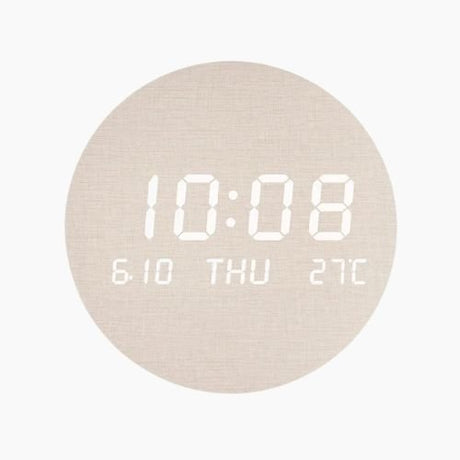 LED Digital Wall Clock with Time - Temperature - Date Display for Home or Office Use - Hurbane Home