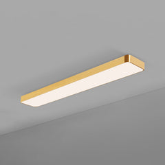 Gold edged LED panel with a soft white lens, shown from the side
