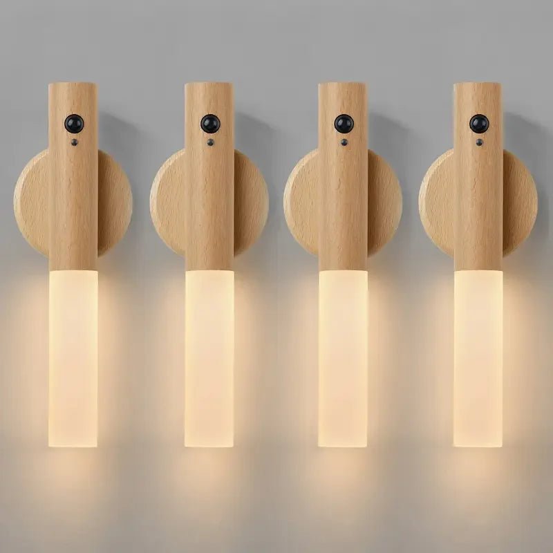 LED Motion Sensor Wall Light for Indoor Use – Rechargeable Night Light - Hurbane Home