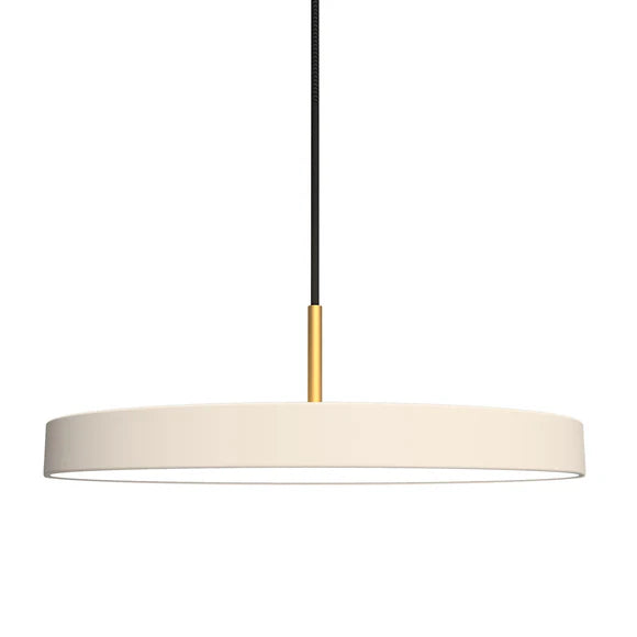 Led pendant light fixture with minimalist canopy design