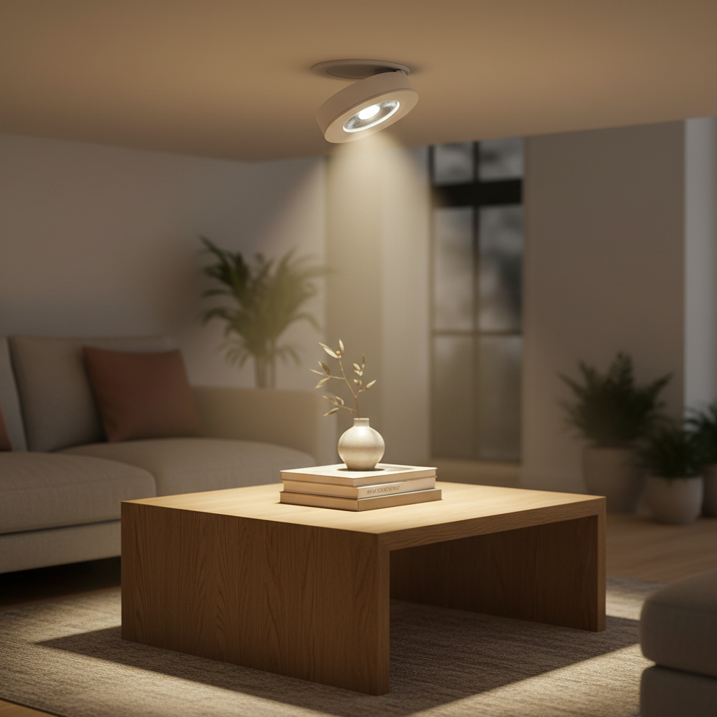 LED Recessed Spotlight Adjustable Aluminum Tilting Ceiling Downlight