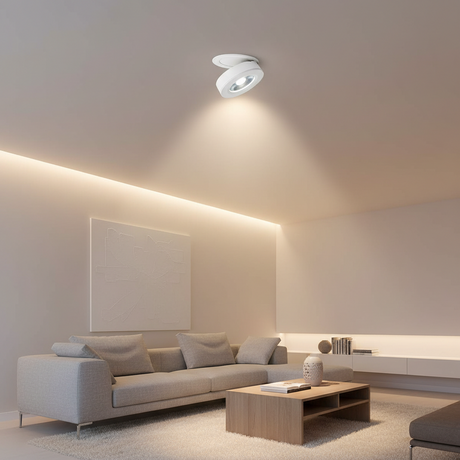 LED Recessed Spotlight Adjustable Aluminum Tilting Ceiling Downlight