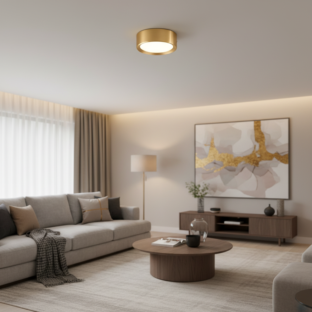 LED Surface Mount Ceiling Light Ultra Slim Round Aluminum