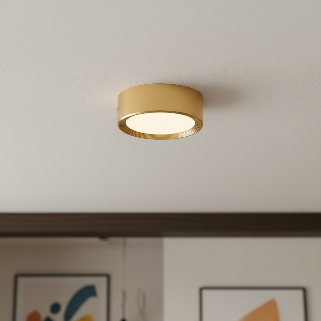 LED Surface Mount Ceiling Light Ultra Slim Round Aluminum