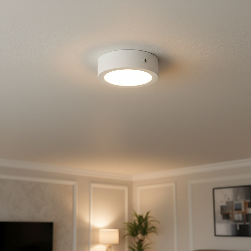 LED Surface Mount Ceiling Light Ultra Slim Round Aluminum