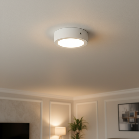 LED Surface Mount Ceiling Light Ultra Slim Round Aluminum