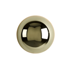 Gold mirrored dome sconce photographed alone on a white ground