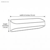 Dimension diagram showing 6.3 inch width and 3.9 inch height