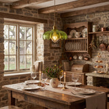 Rustic Tulip Glass Pendant Light