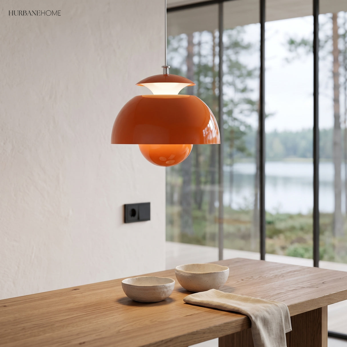 nordic bud metal spherical pendant light