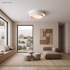 Minimalist Disc Flush-Mount Ceiling Lamp