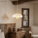 Rustic Tulip Glass Pendant Light
