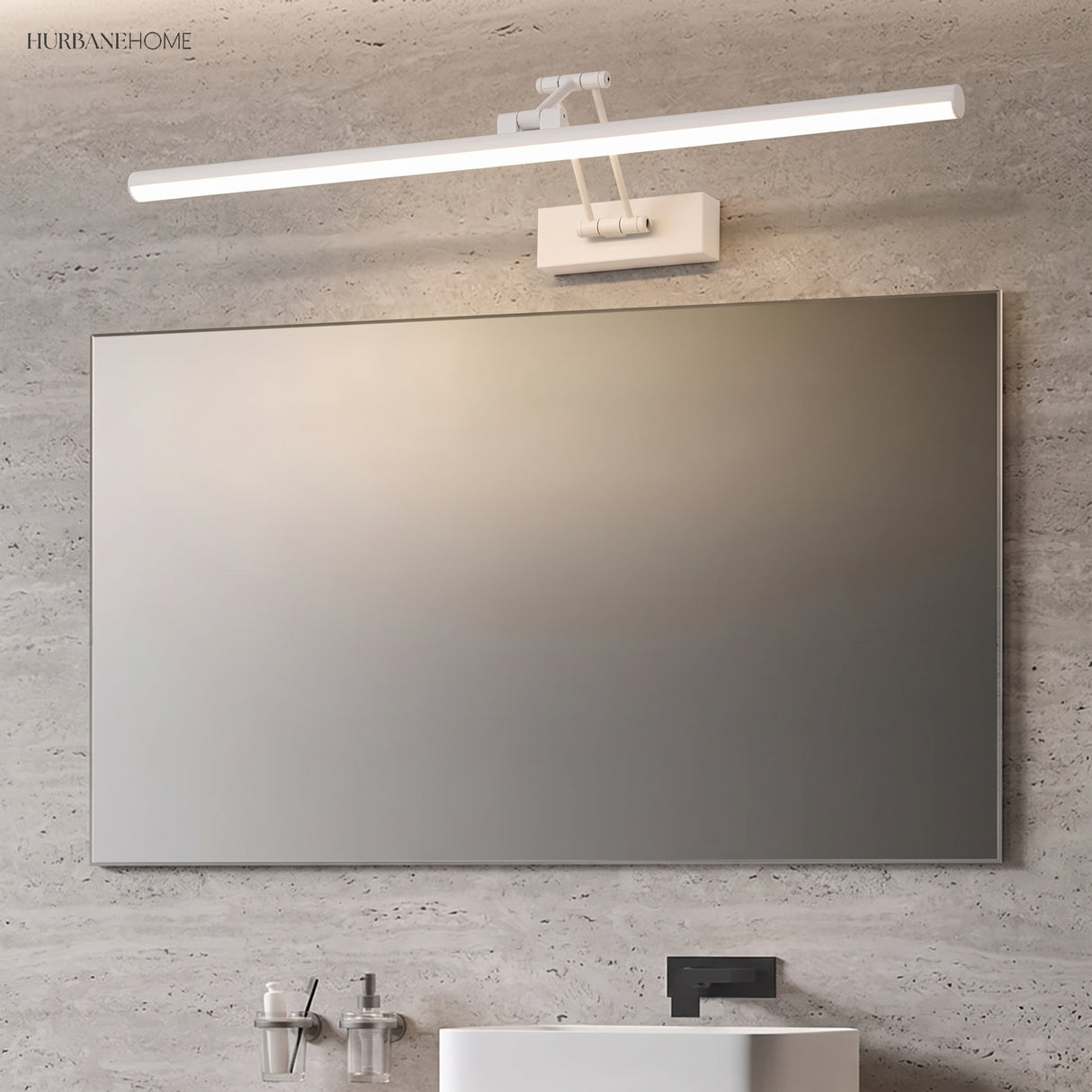 minimalist adjustable LED mirror wall light