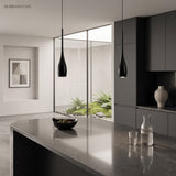 minimalist water drop pendant light