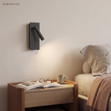 LED bedside reading wall light surface-mount sconce