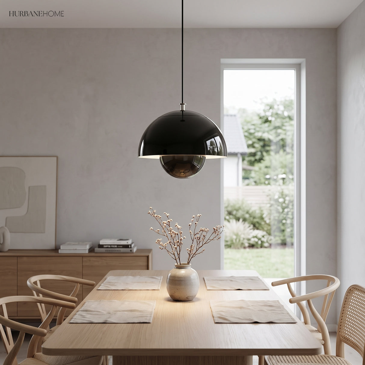 nordic bud metal spherical pendant light