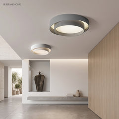 Minimalist Disc Flush-Mount Ceiling Lamp