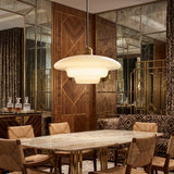 Art Deco Opal Glass Pendant Light