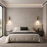 bedside reading wall sconce with rotating LED
