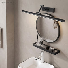 minimalist adjustable LED mirror wall light