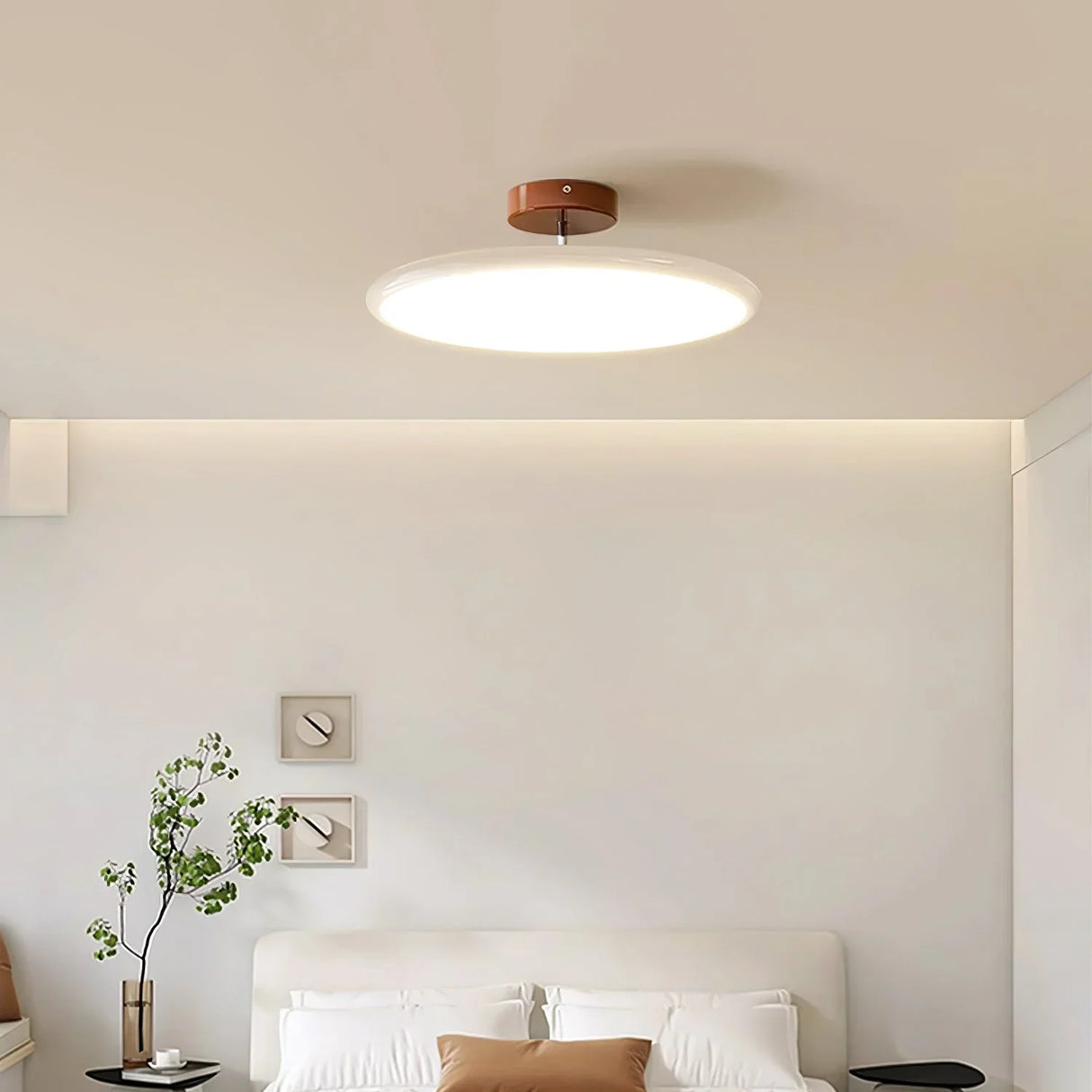 Lola Adjustable Circular Ceiling Lamp Nordic Modern Acrylic Shade