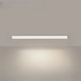 Aluminum linear LED ceiling light end cap and diffuser close up