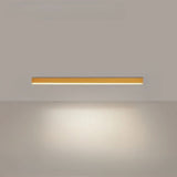 Slim aluminum linear LED ceiling light shown in a contemporary room