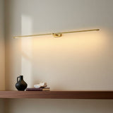 Linear LED double head wall sconce alternative angle view 1