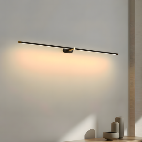 Linear LED double head wall sconce alternative angle view 7
