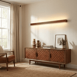 Linear LED wood wall sconce in pine supplementary product view 5