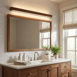 Linear LED wood wall sconce in pine additional product view 6