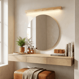 Linear LED wood wall sconce in pine supplementary product view 11