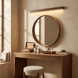 Linear LED wood wall sconce in pine additional product view 12