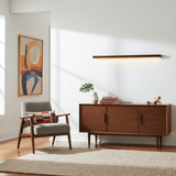Linear LED wood wall sconce in pine additional product view 18