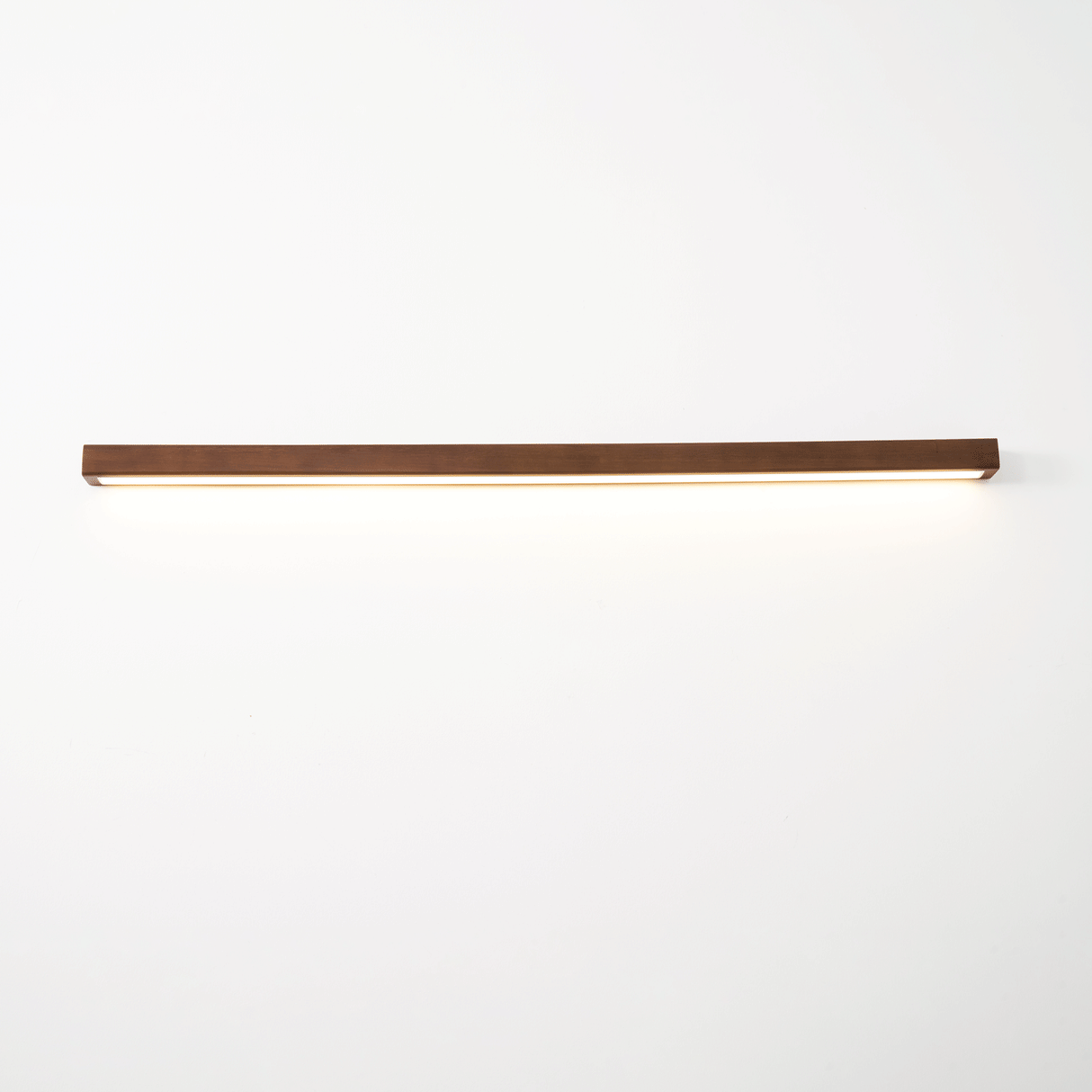 Linear LED wood wall sconce in pine further product image 28