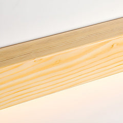 Linear LED wood wall sconce in pine further product image 34