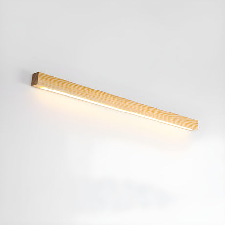 Linear LED wood wall sconce in pine further product image 40