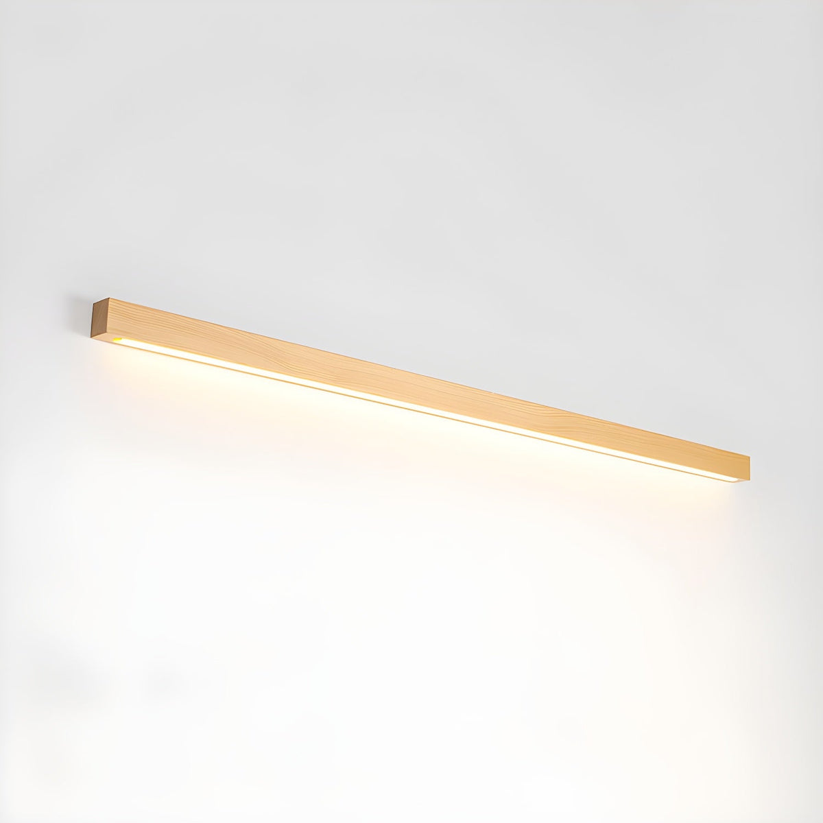Linear LED wood wall sconce in pine supplementary product view 41