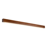 Linear LED wood wall sconce in pine colour option view 45