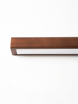 Linear LED wood wall sconce in pine additional product view 48