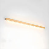 Linear LED wood wall sconce in pine further product image 52