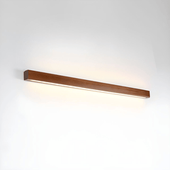 Linear LED wood wall sconce in pine additional product view 54