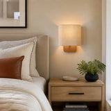 Modern linen shade wall sconce supplementary product view 5