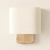 Modern linen shade wall sconce supplementary product view 11