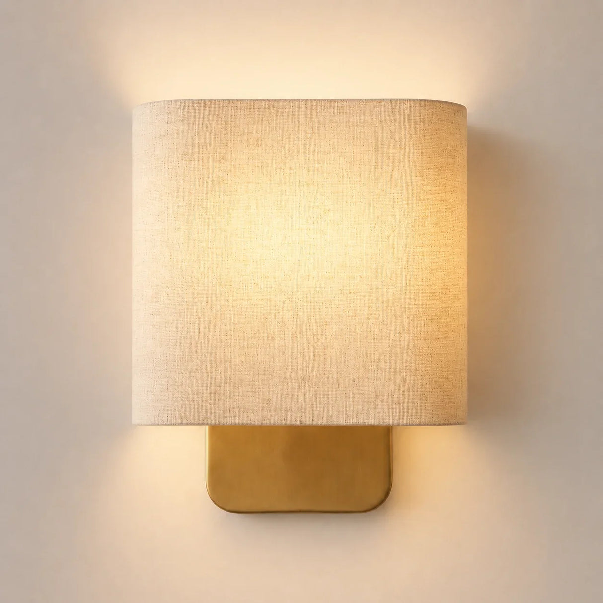 Modern linen shade wall sconce additional product view 12