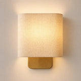 Modern linen shade wall sconce additional product view 12